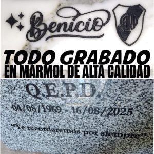 GRABADO CON COLOR EN MÁRMOL