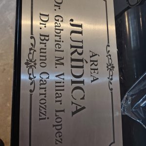 Chapas de acero grabadas en alta calidad